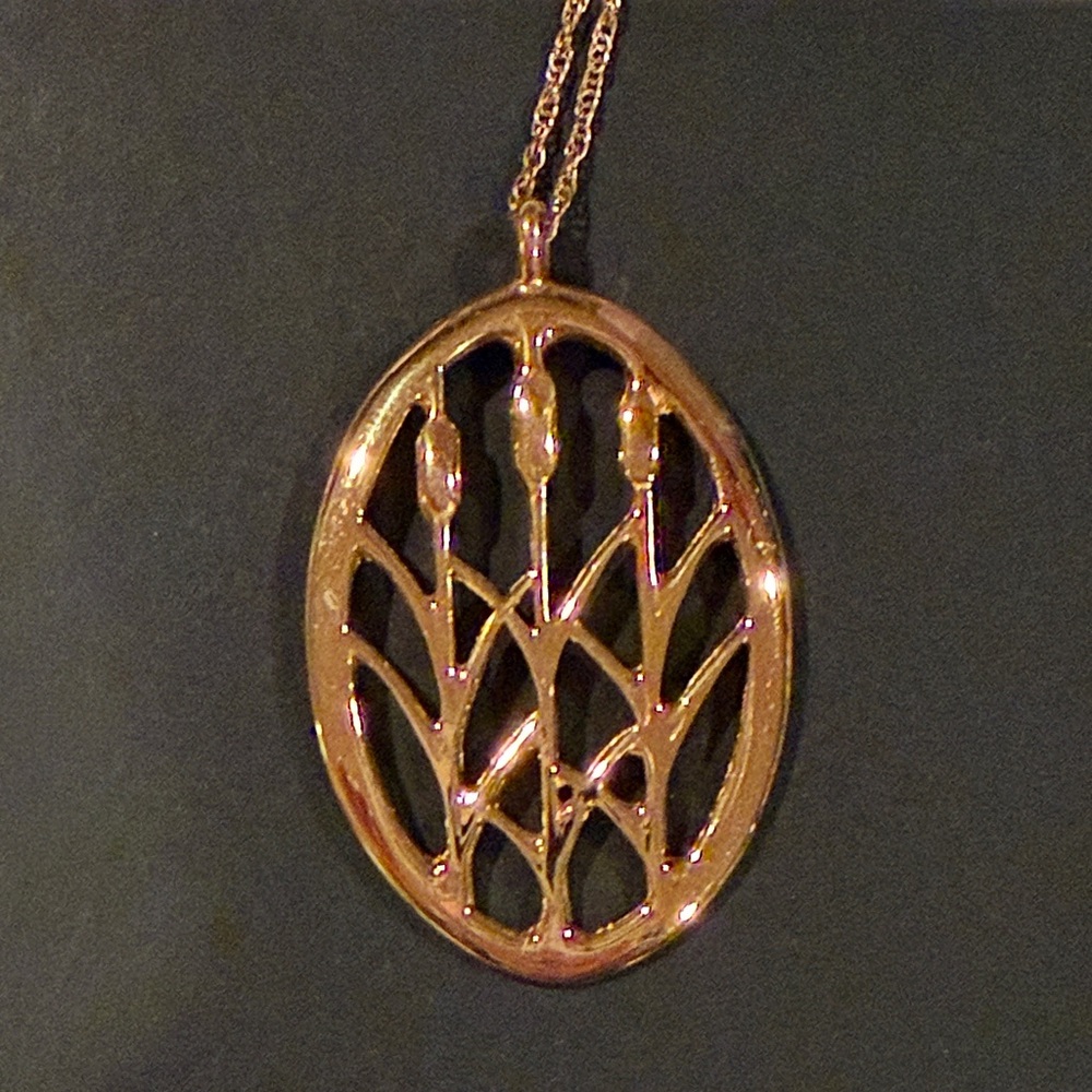 Lovell Designs Gold Plated Cattails Necklace with Chain